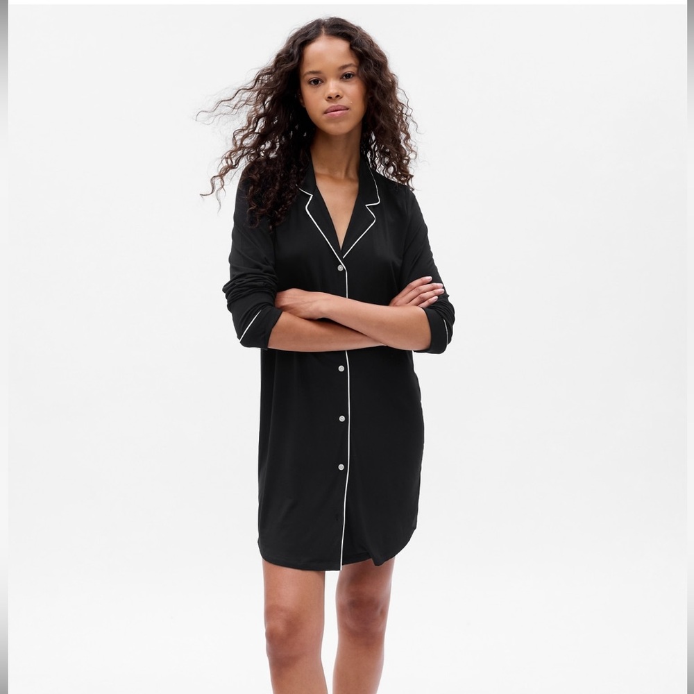 Black Gap Modal PJ Shirtdress